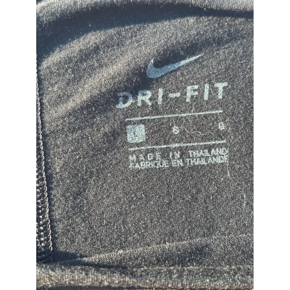 Nike Dri-FIT Womens Large Black Long Sleeve Training Top Relaxed Fit Shirt L